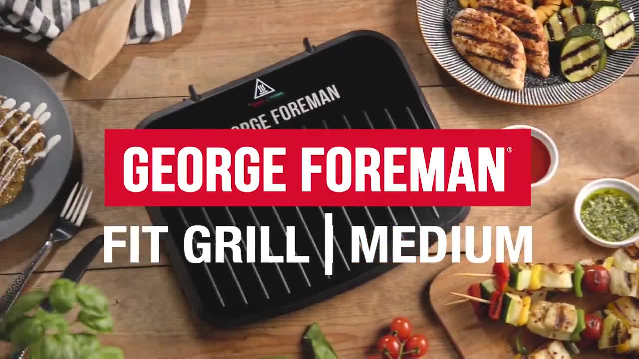 george-foreman-25810-medium-fit-grill-เครื่องย่างสเต็กขนาดกลาง-imported-from-uk-ใช้ไฟไทย-1-best-seller-ลดไขมันได้ถึง42