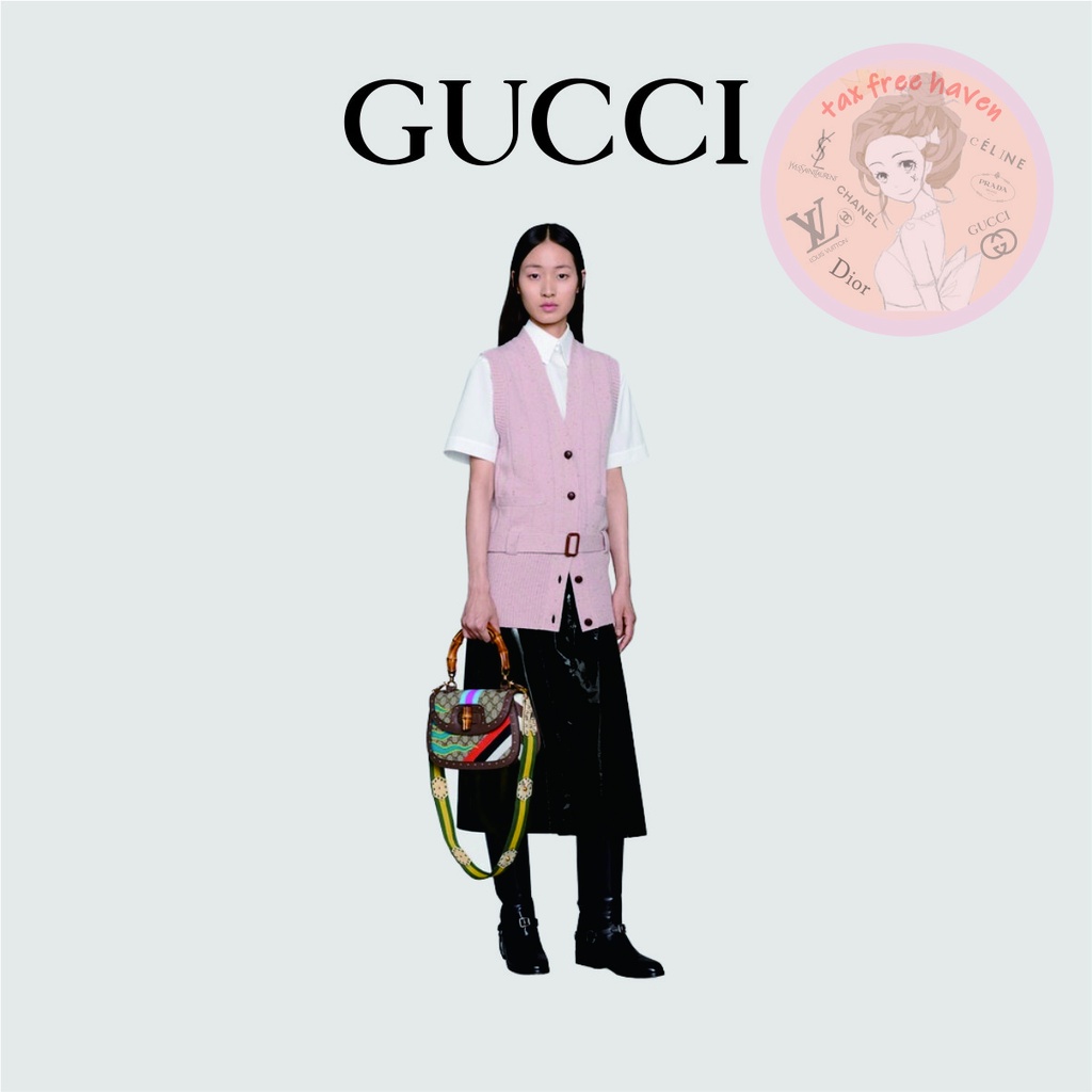 shopee-ราคาต่ำสุด-ของแท้-100-gucci-brand-new-bamboo-medium-tote-bag