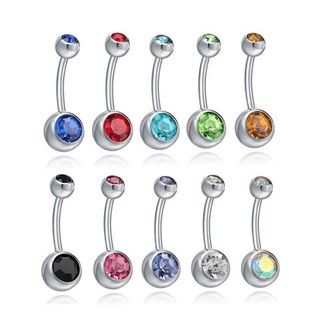 Stainless Steel จิวสะดือ Button Ring