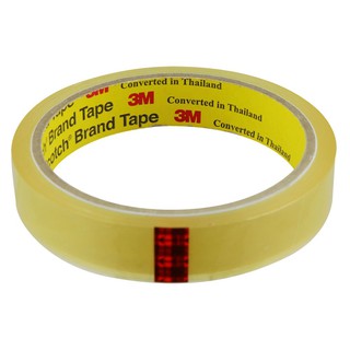 Adhesive tape STATIONERY TAPE 3M 3/4X36 Stationary equipment Home use เทปกาว อุปกรณ์ เทปใส 3M 3/4นิ้วX36หลา อุปกรณ์เครื่