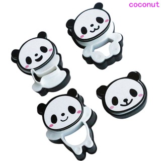 4PCS/Set Cookie Cake Cutting Mould Plastic Cake Cutters Pastry Baking Mould Lovely Panda Biscuit Mould