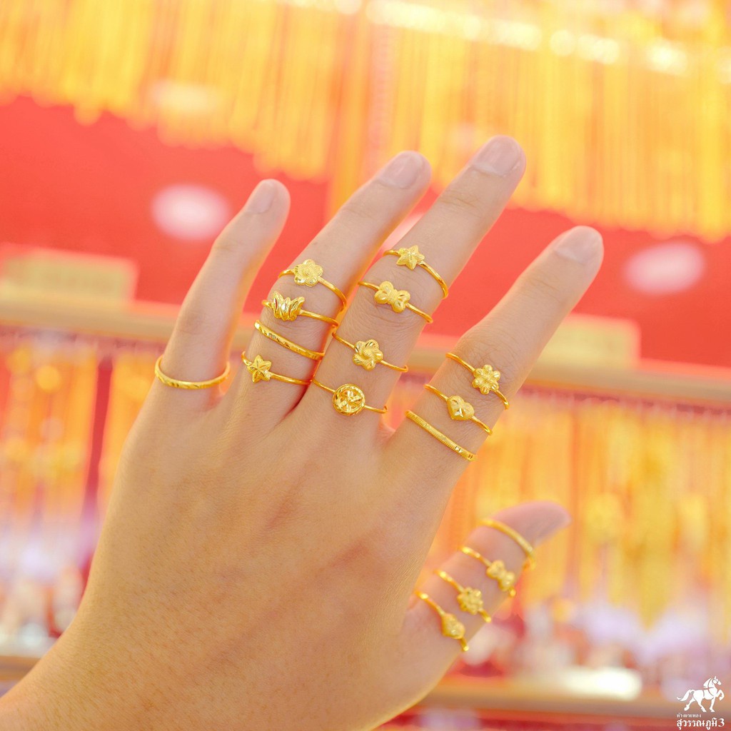 ภาพสินค้าแหวนทองคำแท้ 0.4 กรัม ลาย ทองแท้ 96.5% ขายได้ จำนำได้ มีใบรับประกัน แหวนทอง แหวนทองคำแท้ จากร้าน swpgold บน Shopee ภาพที่ 8