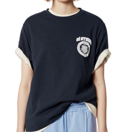 aland-เสื้อยืด-unisex-5252-by-oioi-small-arch-logo-t-shirt