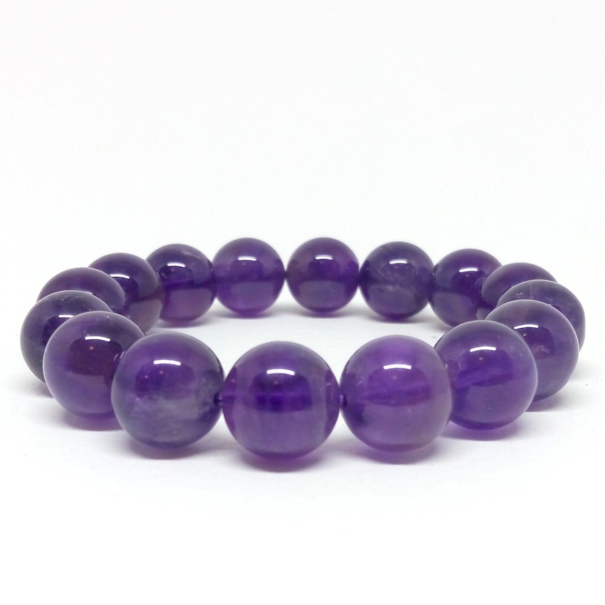 ราคาและรีวิวAMETHYST หินอเมทิสต์ ขนาด 10 มม. สร้อยข้อมือหินแท้ by siamonlineshop