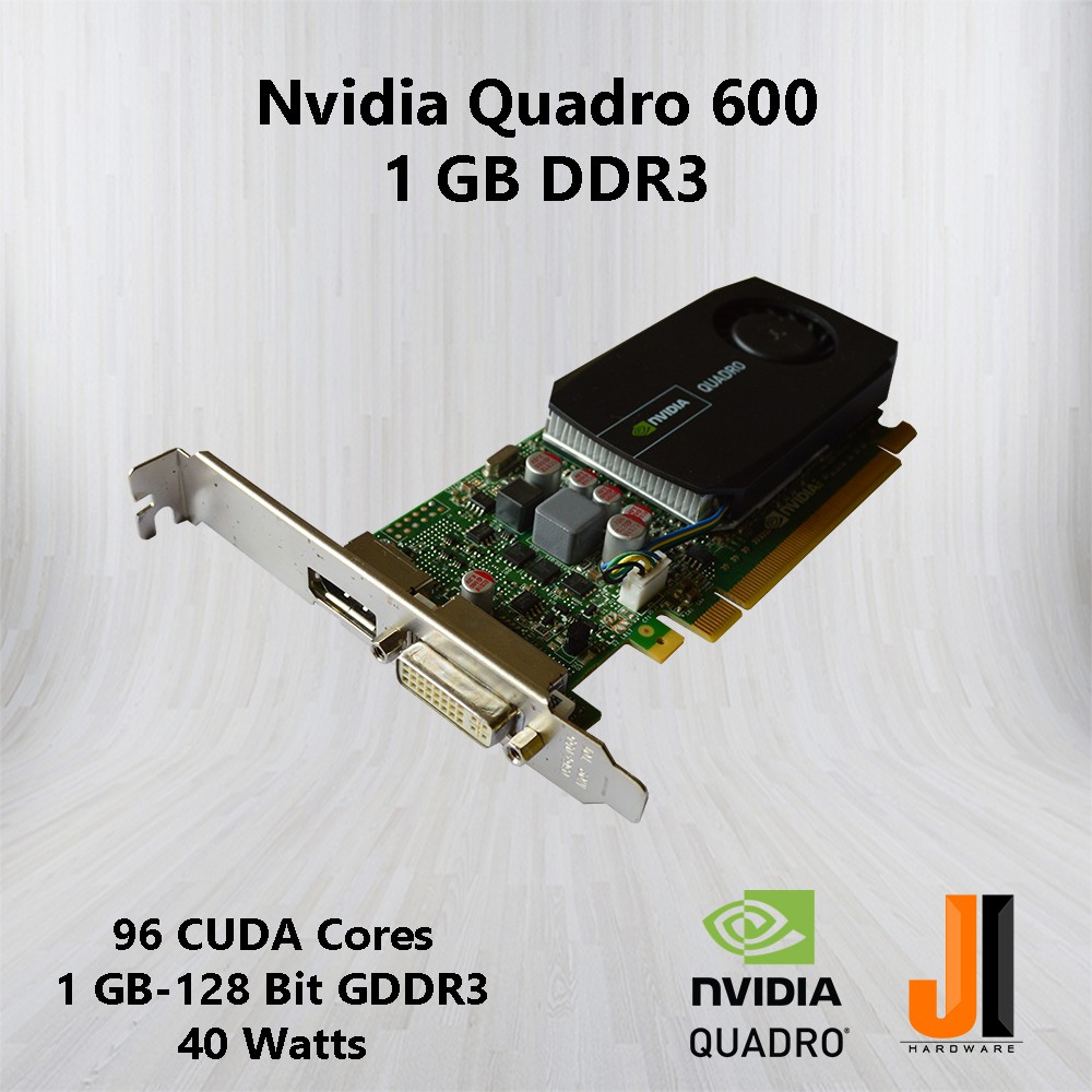 NVIDIA Quadro 600 1 GB DDR3 Grafikkarte - DP & DVI Anschlüsse - Leist