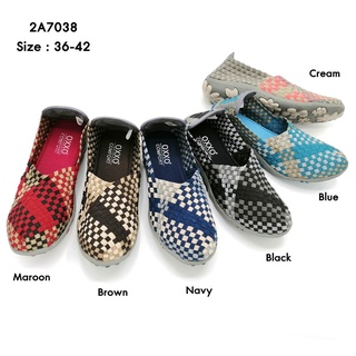 สินค้า รองเท้าผ้าใบ ยางยืด เพื่อสุขภาพ รุ่น 2A7038 มีไซส์ใหญ่พิเศษ