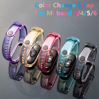 ภาพหน้าปกสินค้าสายนาฬิกาข้อมือ เปลี่ยนสีตามแสง สําหรับ Xiaomi Mi Band 3/4/5/6/7 ที่เกี่ยวข้อง