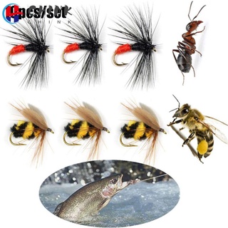 CHINK 10pcs Fly Trout Fishing Lures Artificial Insect Crank Bee Ant New Portable Treble Hooks Swimbaits Bionic Bait