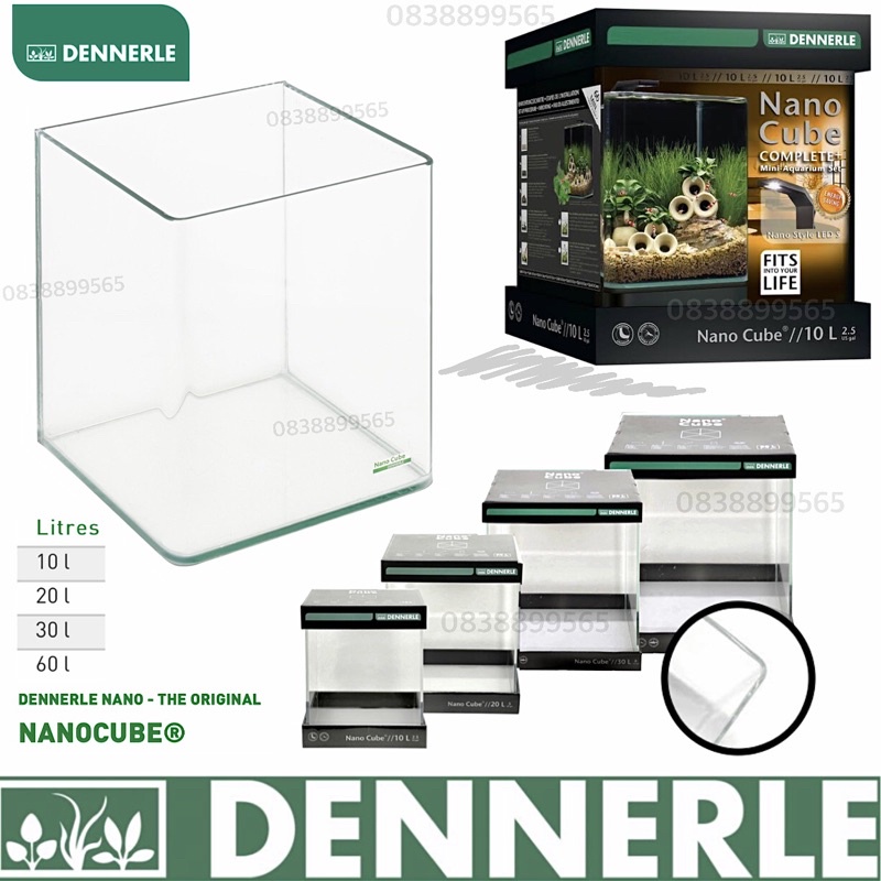 dennerle-ตู้ปลาขอบโค้ง-ทรงลูกเต๋า-cube-10l-20l-เลี้ยงปลา-กุ้ง-ของแท้-ถูกที่สุด-พร้อมส่ง