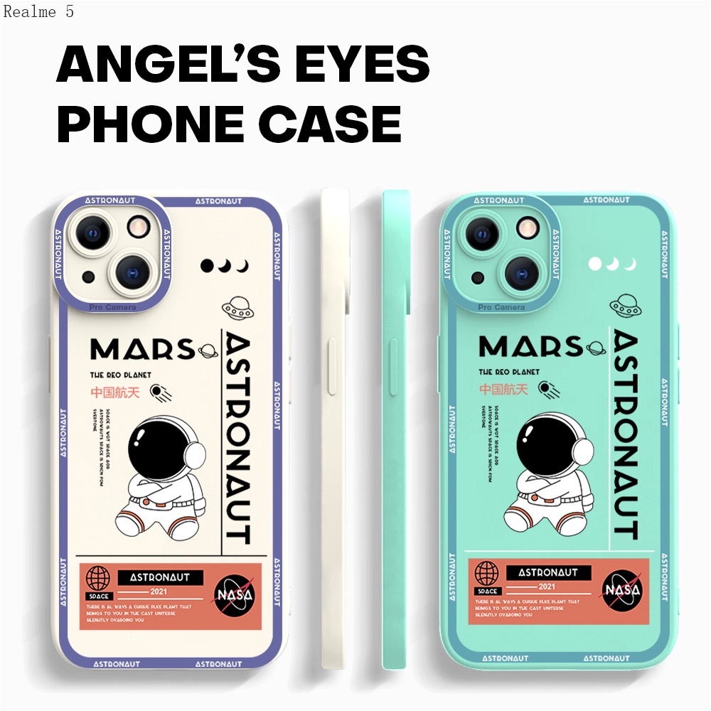 Realme 5 5s 5i 3 2 C1 C2 C3 Pro เคสเรียวมี สำหรับ Case Astronaut เคส 