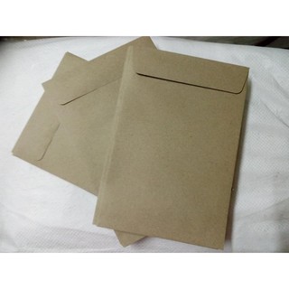 ซองเอกสารสีน้ำตาล ขนาด 6 x 9 นิ้ว กระดาษ  110 แกรม  หนา ทนทาน ไม่ขาดง่าย Brown Envelope Size 6*9