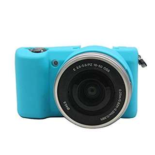 SILICONE CASE SONY A5000/5100 BLUE เคสกันกระเเทก (0890)