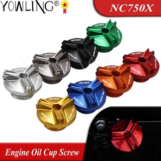 M19*2.5 Motorcycle Engine Oil Cup Filter Fuel Filler Tank Cover Cap Screw For Honda NC750X NC750 X NC 750X 750 X 2018 20