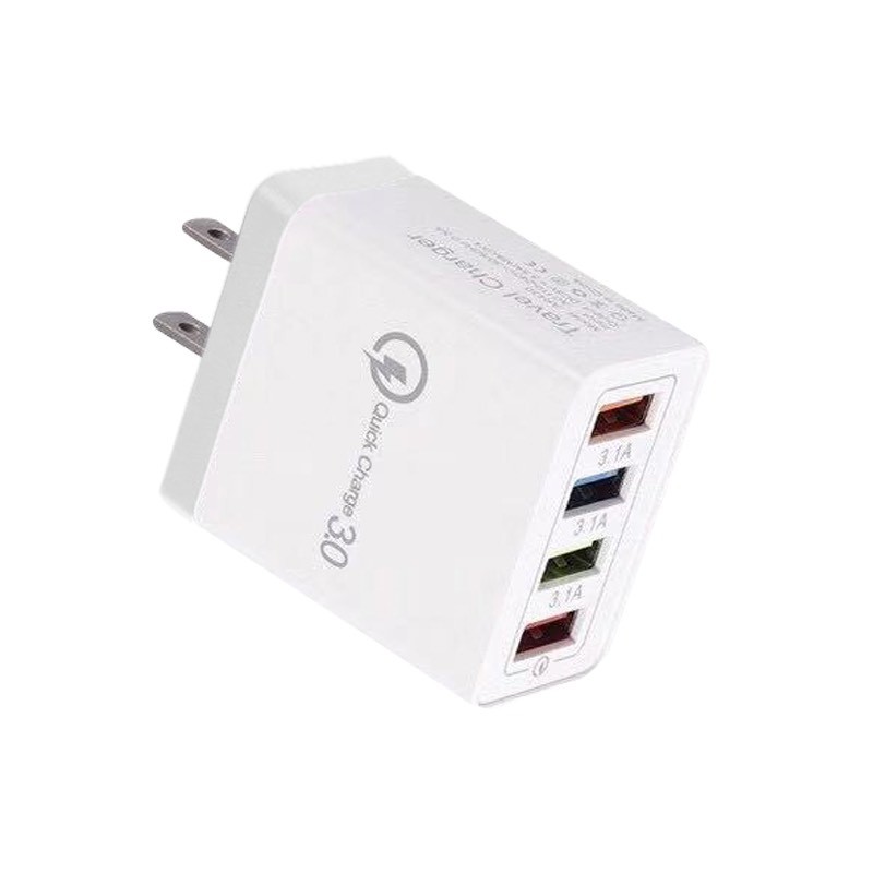 qc3-0-fast-ชาร์จที่ชาร์จหลากสี-5v-3-1a-อะแดปเตอร์ไฟฟ้าพร้อม-4usb-สายสำหรับข้อมูล