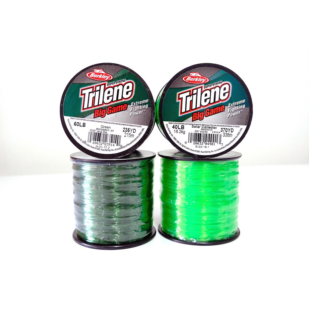 สายเอ็นตกปลา-trilene-บิ๊กเกมส์-สีเขียวตอง-และ-เขียวขี้ม้า-15-60lbs