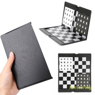 ภาพหน้าปกสินค้าFUN Pocket Folding Magnetic International Chess Set Board Checkers Traveler Plane ซึ่งคุณอาจชอบสินค้านี้