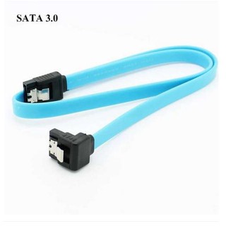 Super Speed SATA 3.0 III SATA3 Hard Disk Drive Cable 45cm(สีฟ้า)