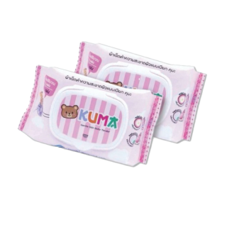 โปรโมชั่น : KUMA - คุมะ กระดาษทิชชู่เปียก กระดาษเช็ดทำความสะอาดผิวชนิดเปียก ทิชชูเปียก บรรจุ 40 แผ่น