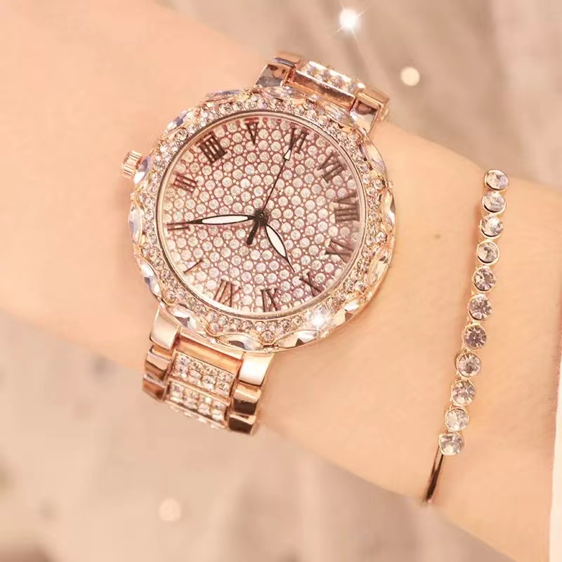 ภาพสินค้าB.s Bes ins นาฬิกาข้อมือควอตซ์ ประดับเพชร หรูหรา กันน้ํา พร้อมกล่อง สําหรับผู้หญิง จากร้าน mengmei0331.th บน Shopee ภาพที่ 6