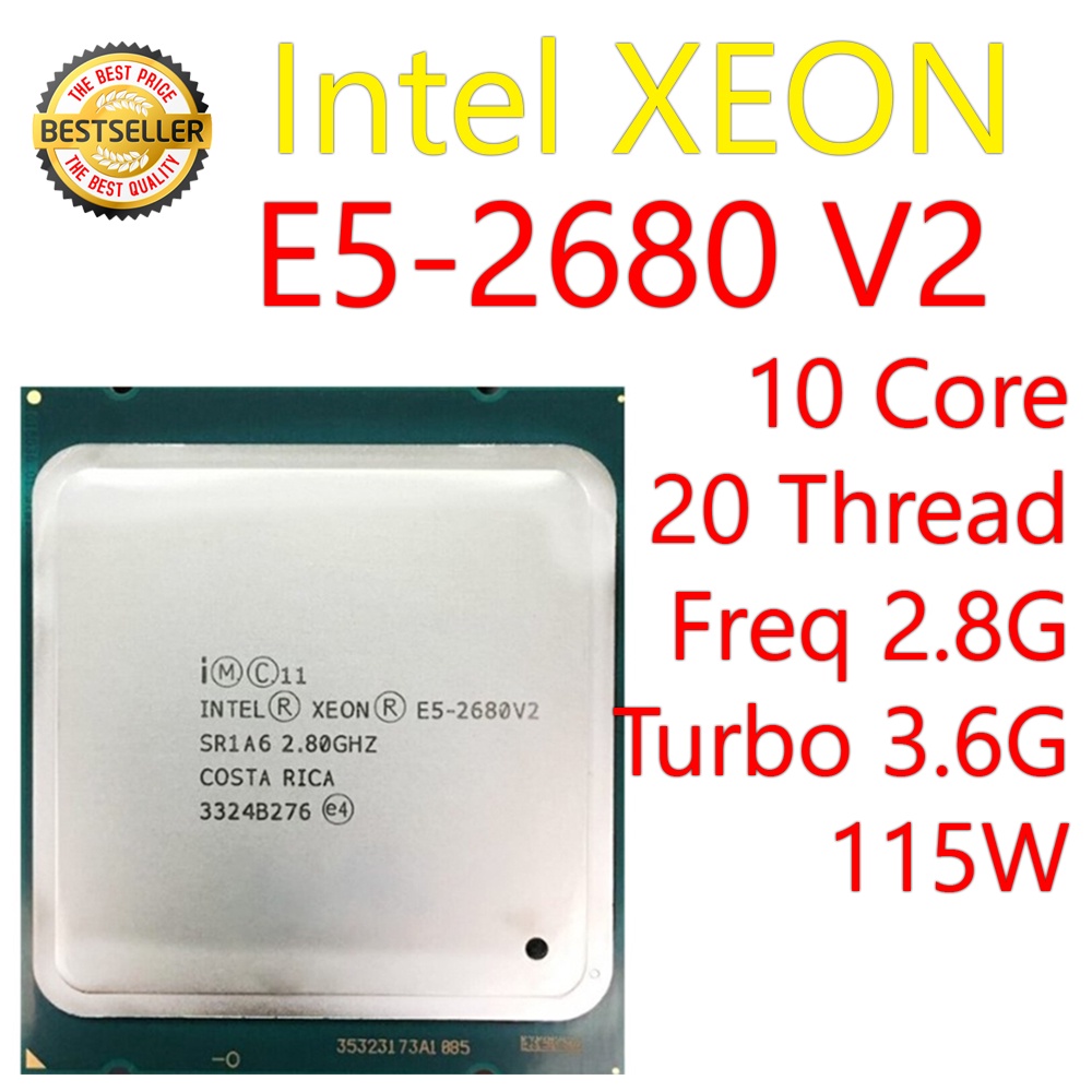 (ส่งฟรี) CPU INTEL XEON E5-2680 V2 10 Core 20 Thread 2.8GHz Turbo 3 ...