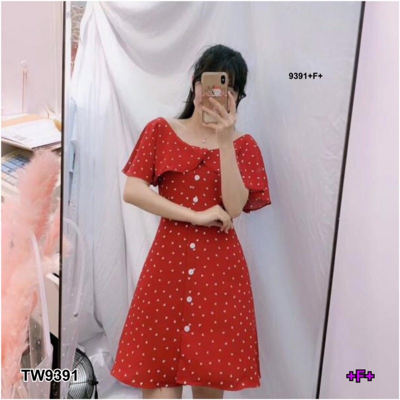 ak-9391-dress-เดรสคอกว้างไหล่แต่ง