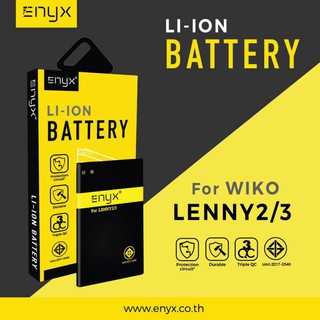 Enyx แบตเตอรี่ Wiko  Jerry, Lenny2, 3, Sunny2plus (ใส่ด้วยกันได้) ความจุ 1800 mAh  **ของแท้ รับประกัน 6 เดือน**