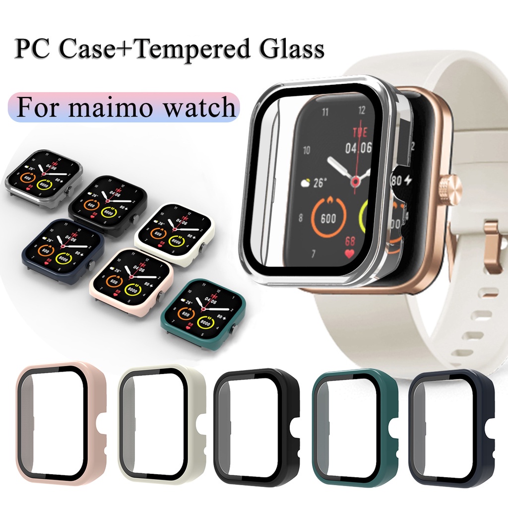 เคส-pc-กระจกกันรอยหน้าจอ-สําหรับ-xiaomi-maimo-watch-แบบแข็ง-ป้องกันเต็มรูปแบบ-กรอบ-สําหรับ-maimo-watch-r-อุปกรณ์เสริม