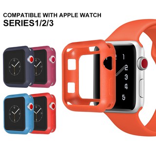 สินค้า กรอบนาฬิกาซิลิโคนสำหรับเคสซิลิโคนนุ่มสําหรับ for Apple Watch Series 6 SE 5 4 3 2 1 38 มม . 42 มม . 40 มม . 44 มม .