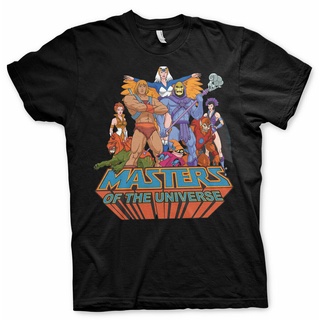 เสื้อยืดผู้ชาย เสื้อยืด พิมพ์ลาย He-Man And The Masters Of The Universe Skeletor สีดํา สไตล์เรโทร สําหรับผู้ชาย S-5XL