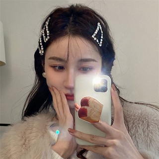 กิ๊บติดผม ประดับพลอยเทียม หรูหรา สีขาว สไตล์เกาหลีใต้ 2022