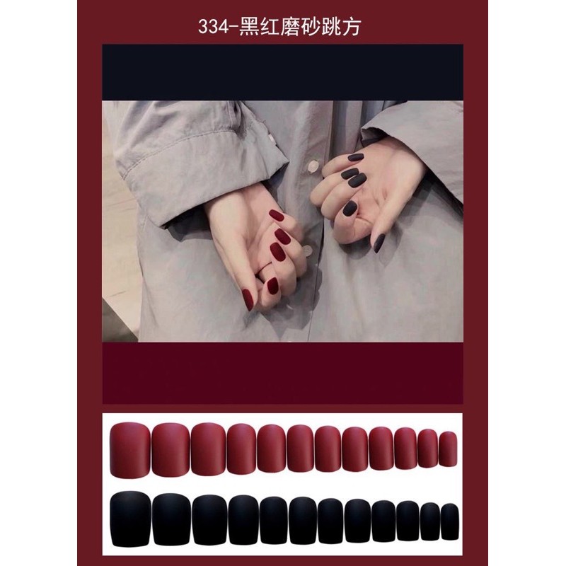 เล็บปลอม-24-เล็บ-กาว-ตะใบ