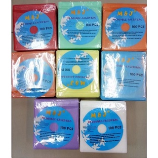 ส่งจากไทย ซองใส่แผ่นซีดี CD DVD คละสี แบบ 2 ด้าน ซองใส่ซีดีและดีวีดี PACK 100 ชิ้น พร้อมส่ง ซองซีดี