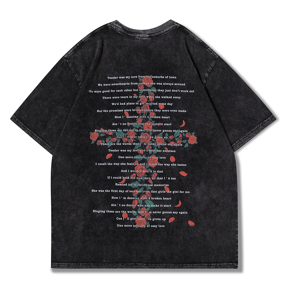 dark-icon-rose-street-printed-cotton-short-sleeved-t-shirt-men-and-womens-fashion-summer-2022-e151