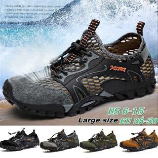 Barefoot Quick-Dry Shoes ชาย หญิง （สีต่างๆ）รองเท้าใหญ่ รองเท้าผู้ชาย รองเท้ากลางแจ้ง