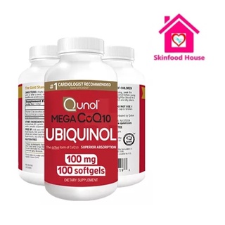 ภาพหน้าปกสินค้าQunol Mega Ubiquinol CoQ10 100 mg 100 Softgels ที่เกี่ยวข้อง