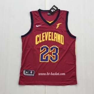 เสื้อบาส Cavs Lebron James no.23 สีเลือดหมู