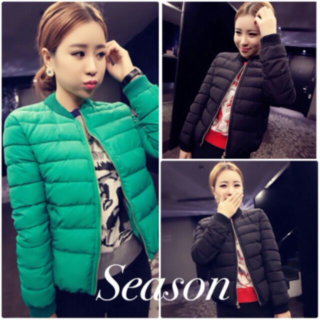 เสื้อjacketคลุมหนาวขายดีมี-2สีค่ะ