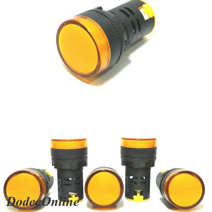 ไพลอตแลมป์-สีเหลือง-ขนาด-22-mm-ac-dc-24v-ไฟตู้คอนโทรล-led-รุ่น-lamp22-24v-yellow-dd