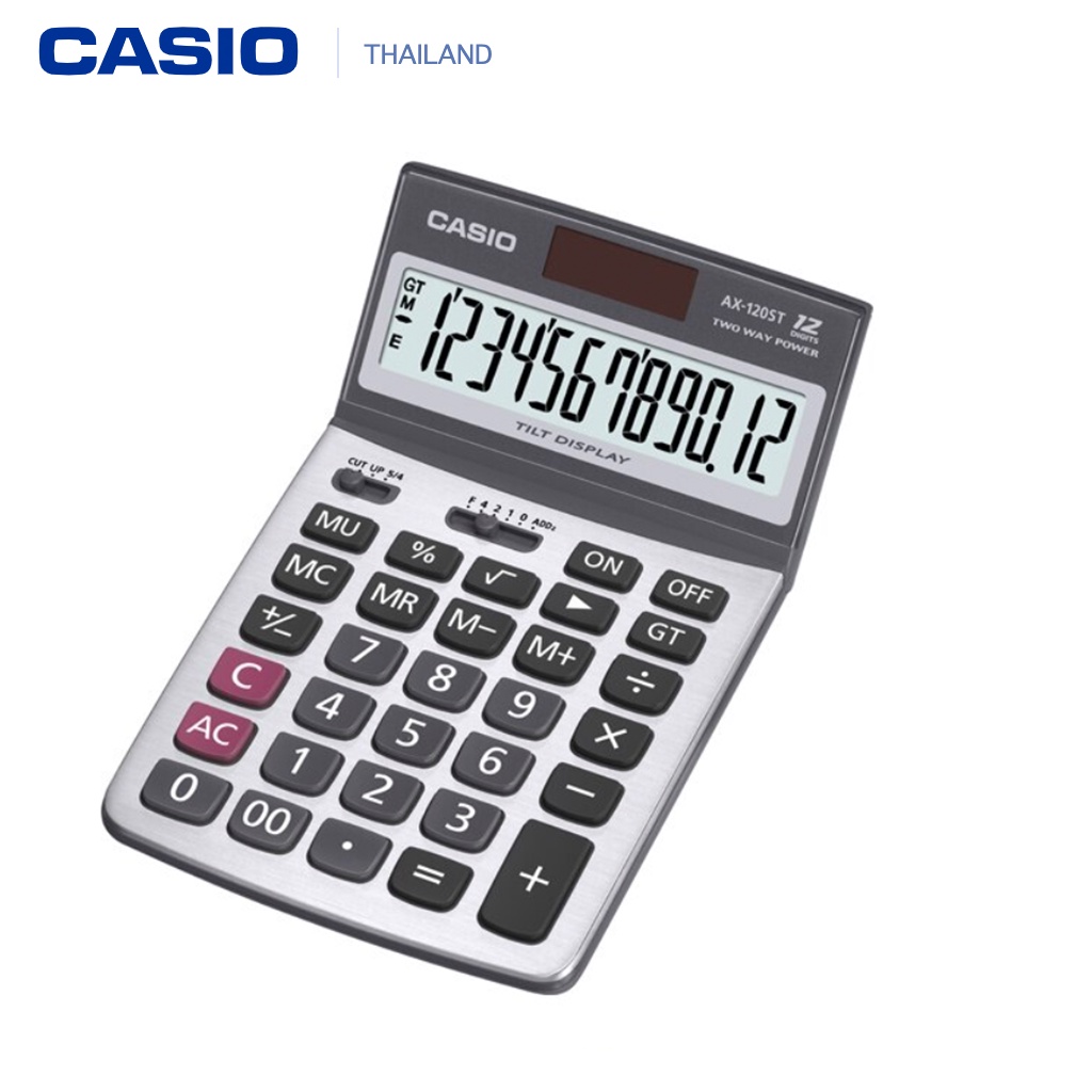 ภาพหน้าปกสินค้าAX-120ST เครื่องคิดเลขตั้งโต๊ะ Casio 12 หลัก ของใหม่ ประกันศูนย์เซ็นทรัลCMG 2 ปี จากร้าน sajajaajha บน Shopee