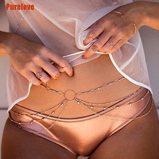 ( Purelove ) สายโซ่คล้องเอว สีทอง สไตล์โบฮีเมียน