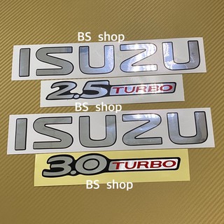 สติ๊กเกอร์* ISUZU ติดฝาท้าย ISUZU ดรากอน ปี 2001 ราคาต่อชุด มี 2 ชิ้น