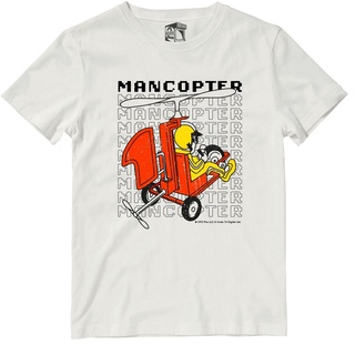 เสื้อผ้าผชเสื้อยืด พิมพ์ลาย Mancopter สไตล์เรโทร สําหรับเล่นเกมS-5XL