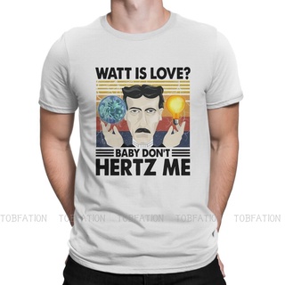 เสื้อแฟชั่นผญ2022 อื่นๆ - NikolaTeslaนักฟิสิกส์WattisLoveBabyDontHertzMeTเสื้อวินเทจกอธซัมเมอร์ลาร