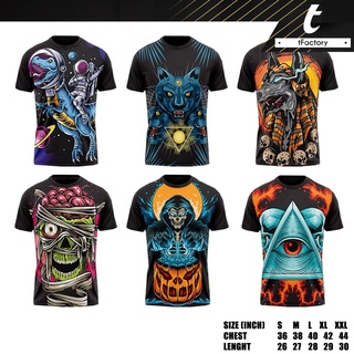 สินค้า เสื้อยืด OVP tFactory เสื้อ Theme Chilling Horror ผ้าคอตตอลไม่ใช่ผ้ามัน พิมพ์ลายเต็มตัว by inkspa