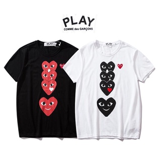 Play เสื้อยืดแขนสั้น ผ้าฝ้าย พิมพ์ลาย แฟชั่นสําหรับผู้ชาย และผู้หญิง