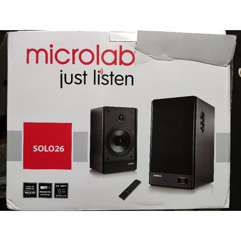 Microlab Solo 26 สีดำมือสอง + ขาตั้ง | Shopee Thailand