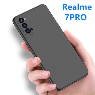 ส่งจากไทย เคสมือถือRealme 7Pro กันรอย กันกระแทก เคสโทรศัพท์ เคสเรียวมี Case เคสนิ่ม tpu เคสสีดํา เคสซิลิโคน