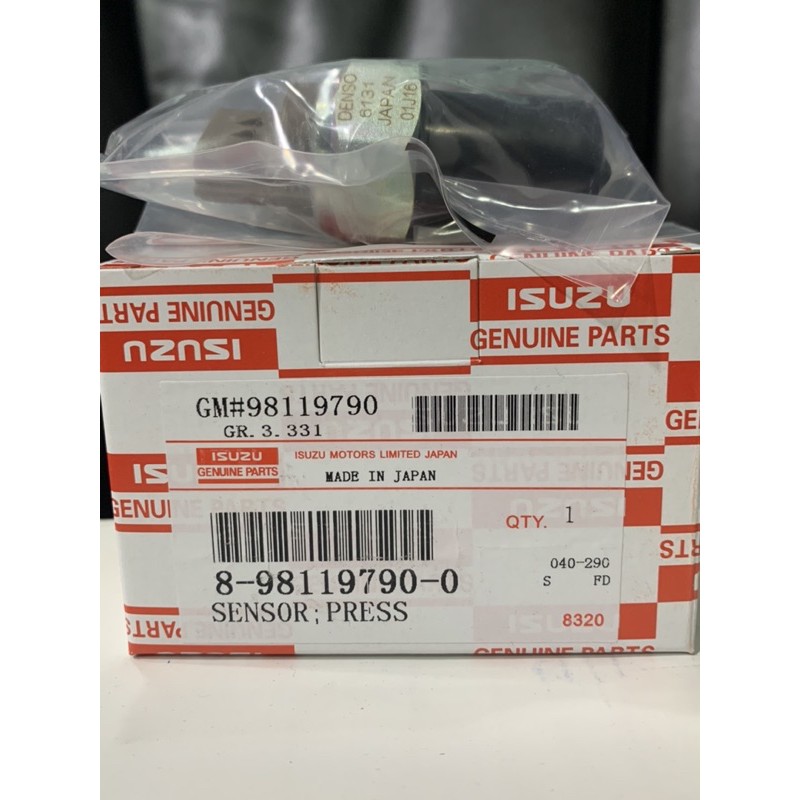 ของแท้-สวิทซ์-sensor-รางหัวฉีดเกลียวใหญ่-isuzu-d-max-all-new8-98119790-0