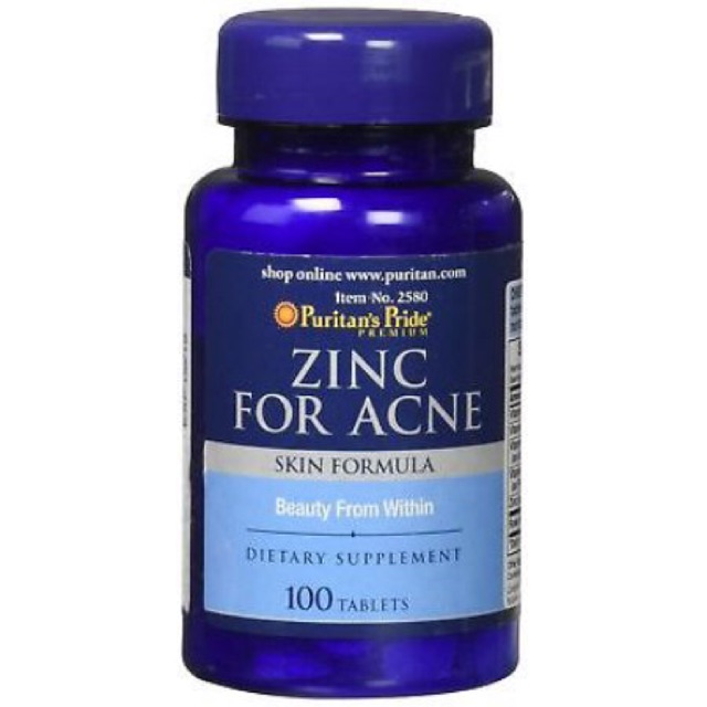 Puritan's Pride Zinc for Acne100 Tablets Shopee Thailand