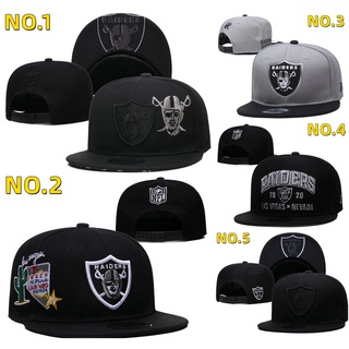 【พร้อมส่ง】หมวกเบสบอล Nfl Oakland Raiders กันแดด ปรับขนาดได้ สีดํา สไตล์ฮิปฮอป แฟชั่นฤดูร้อน สําหรับผู้ชาย และผู้หญิง